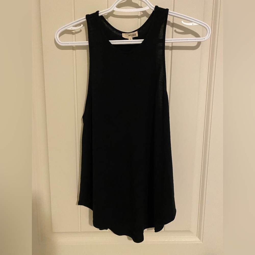Black Sleeveless Tank Top